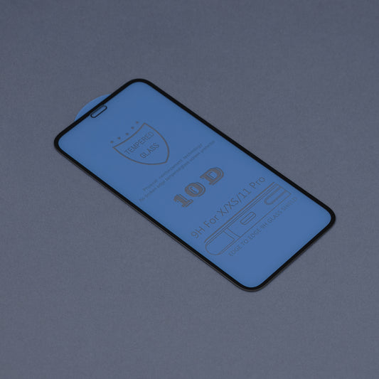 Pellicola protettiva per schermo DUX DUCIS per Apple iPhone 11 Pro / XS / X, Vetro temperato, Edge Glue, Nero