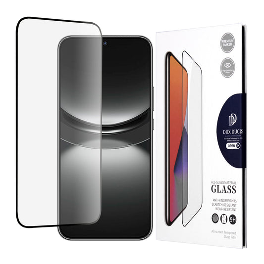 Pellicola protettiva per schermo DUX DUCIS per Huawei nova 12, Vetro temperato, Edge Glue, Nero