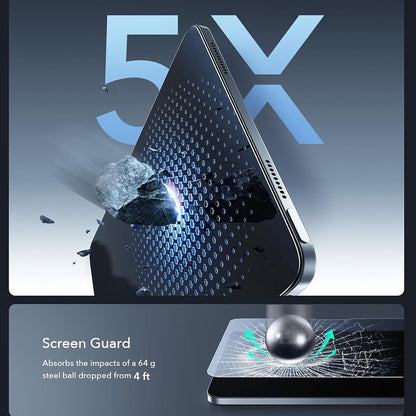 ESR Armorite Paper Feel UltraFit Screen Protector for Apple iPad (2025) / (2022), Tempered Glass, Full Glue, Set of 2 Pieces