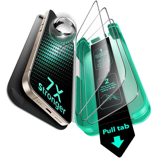 Pellicola protettiva schermo ESR Armorite UltraFit per Apple iPhone 17 / 16 Pro, Vetro Temperato, Full Glue, Set 3 pezzi