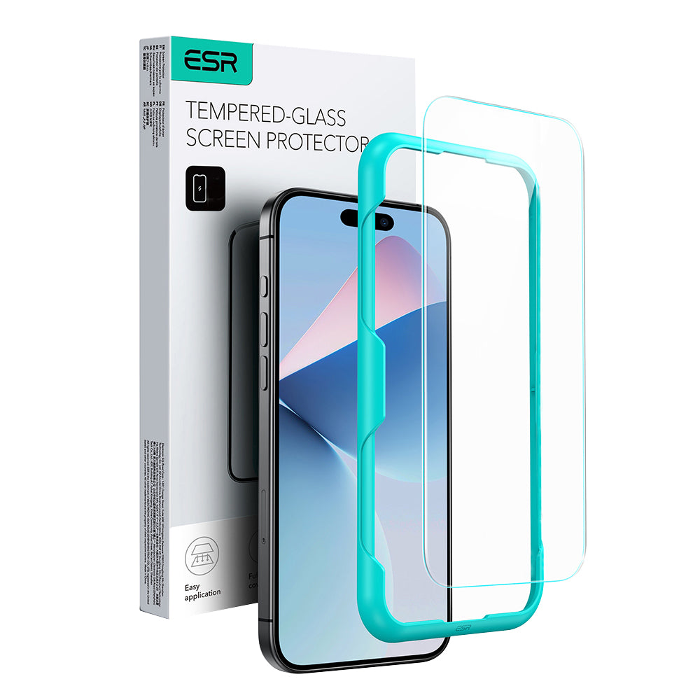 Pellicola protettiva ESR per Apple iPhone 16 Pro Max, Vetro Temperato, Full Glue