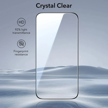 Pellicola protettiva ESR UltraFit per Apple iPhone 17 / 16 Pro, Vetro Temperato, Full Glue, Set 3 pezzi