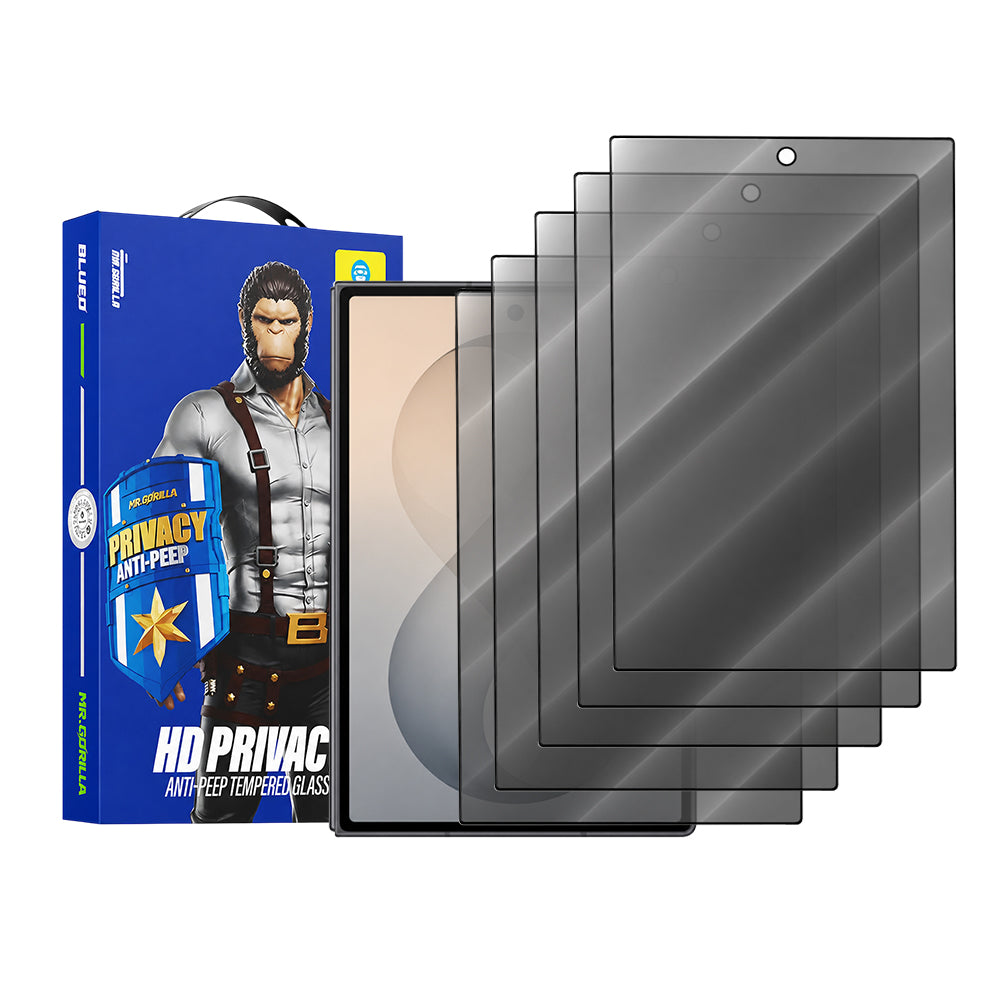 Pellicola Protettiva Schermo Esterno Privacy Blueo Anti-Peep per Samsung Galaxy Z Fold8 F976, Vetro Temperato, Full Glue, Set 5 pezzi