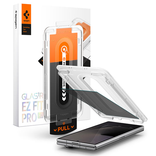 Pellicola protettiva per schermo esterno Privacy Spigen GlastR EZ FIT Pro HD per Samsung Galaxy Z Fold8 Ultra F976, Vetro temperato, Colla completa