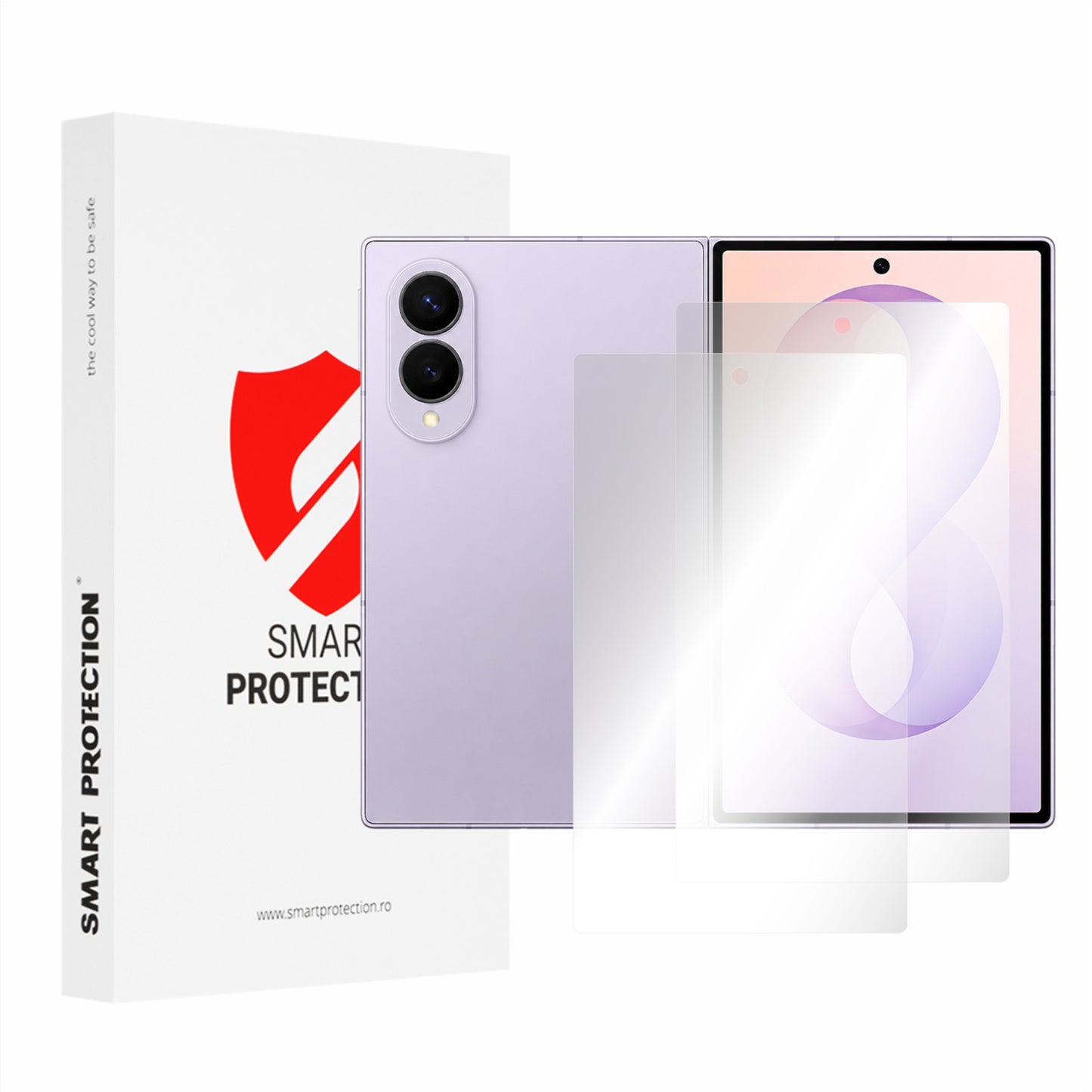 Pellicola protettiva per schermo esterno Smart Protection Premium Classic per Samsung Galaxy Z Fold8 F971, plastica, set da 2 pezzi