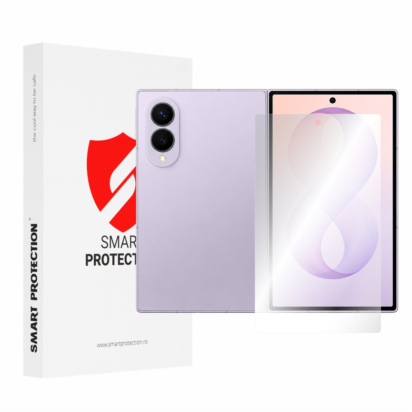 Pellicola protettiva per schermo esterno Smart Protection Premium Classic per Samsung Galaxy Z Fold8 F971, plastica, set da 2 pezzi