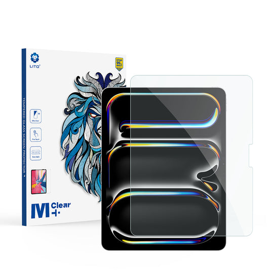 Pellicola protettiva per schermo Lito Classic per Apple iPad Air 13 (2026) / Pro 13 (2025), Vetro temperato, Full Glue, 2.5D