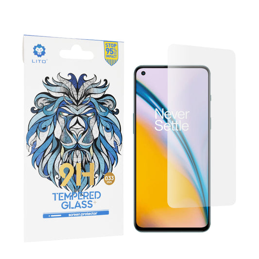 Pellicola protettiva per schermo Lito Classic per OnePlus Nord 2T / Nord CE 5G / Nord 2 5G, Vetro temperato, Full Glue, 2.5D