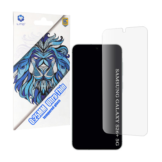 Pellicola Protettiva Schermo Lito Classic Ultra Thin per Samsung Galaxy S26 Plus, Vetro Temperato, Full Glue, 2.5D
