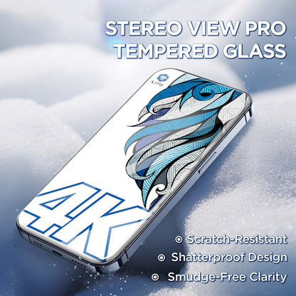 Pellicola Protettiva Schermo Lito D+ Max 4K per Apple iPhone 17 Pro Max, Vetro Temperato, Full Glue, Nera