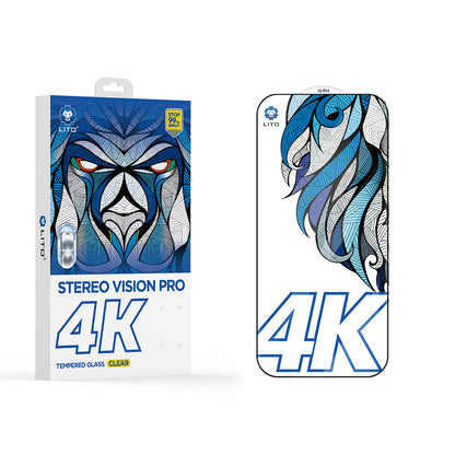 Pellicola Protettiva Schermo Lito D+ Max 4K per Apple iPhone 17 Pro Max, Vetro Temperato, Full Glue, Nera
