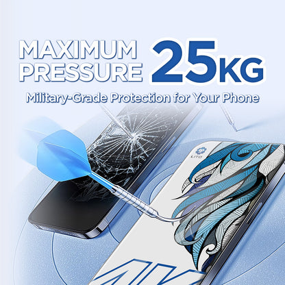 Pellicola Protettiva Schermo Lito D+ Max 4K per Apple iPhone 17 Pro Max, Vetro Temperato, Full Glue, Nera