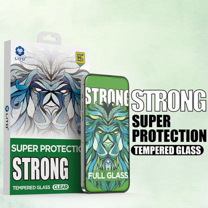 Pellicola Protettiva Schermo Lito D+ Max Strong per Apple iPhone 17 / 16 Pro, Vetro Temperato, Full Glue, Nera