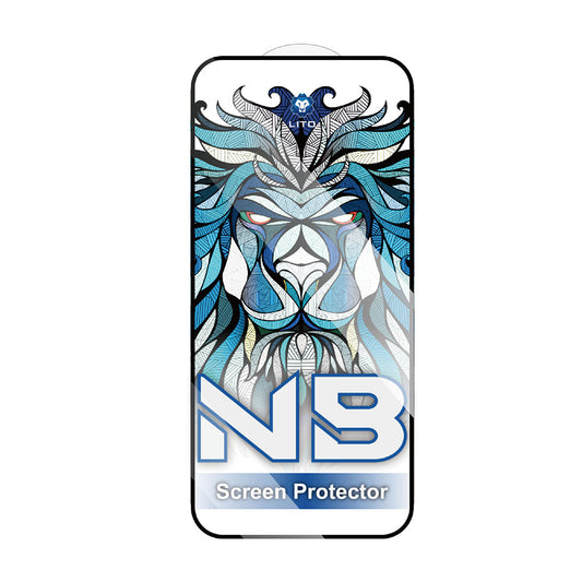 Pellicola Protettiva Schermo Lito NB per Apple iPhone 17 Air, Vetro Temperato, Full Glue, Nera