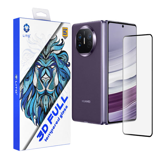 Pellicola protettiva per schermo Lito per Huawei Mate X5, Vetro temperato, Full Glue, 3D, Nero
