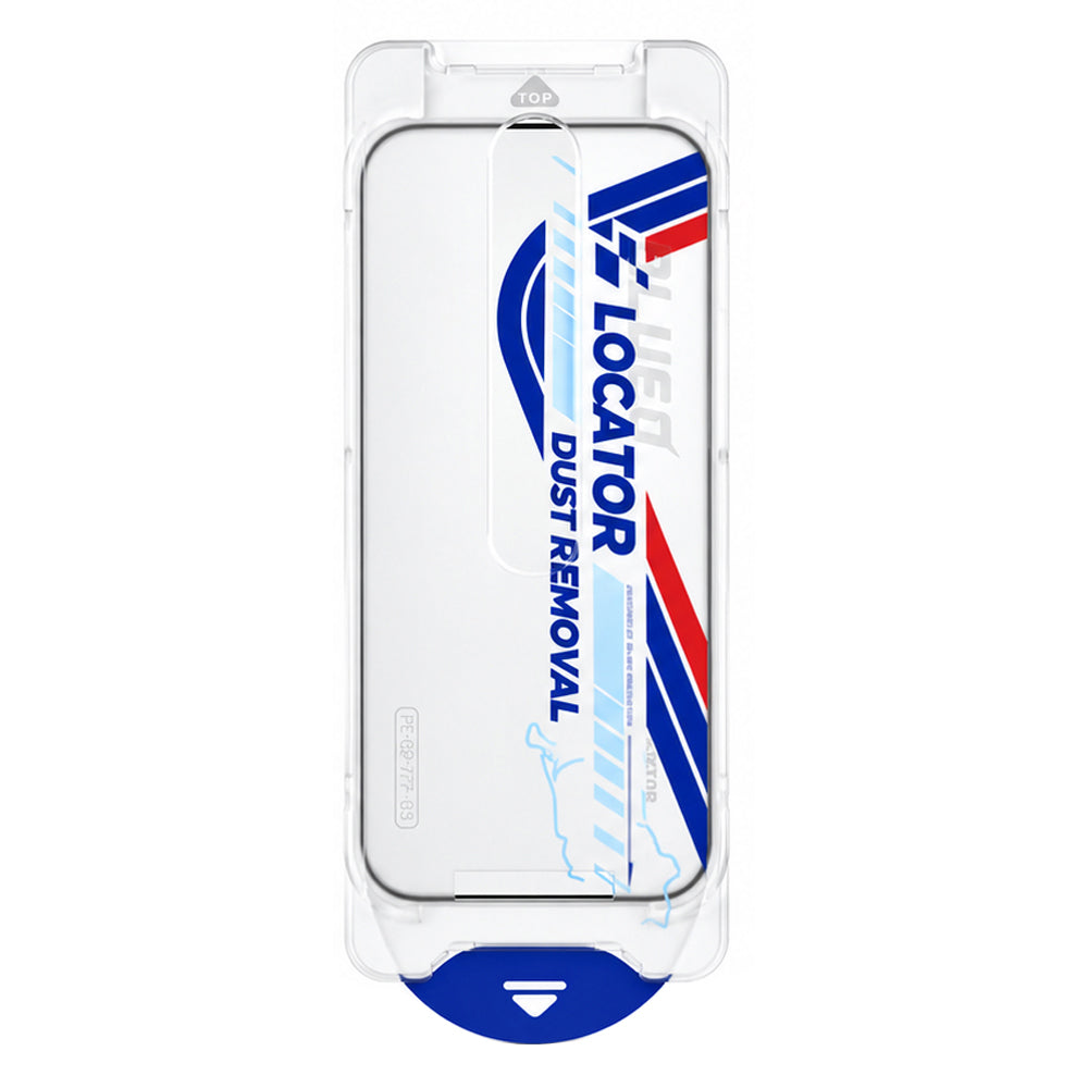 Pellicola protettiva per schermo Matte Blueo Anti Reflective Applicator Pro per Apple iPhone 18 Pro, vetro temperato, Full Glue, nera