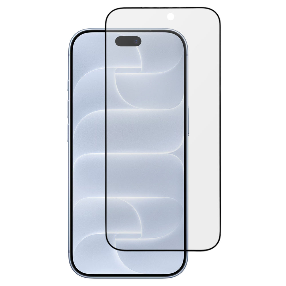 Pellicola protettiva per schermo Matte Blueo Anti Reflective Applicator Pro per Apple iPhone 18 Pro, vetro temperato, Full Glue, nera