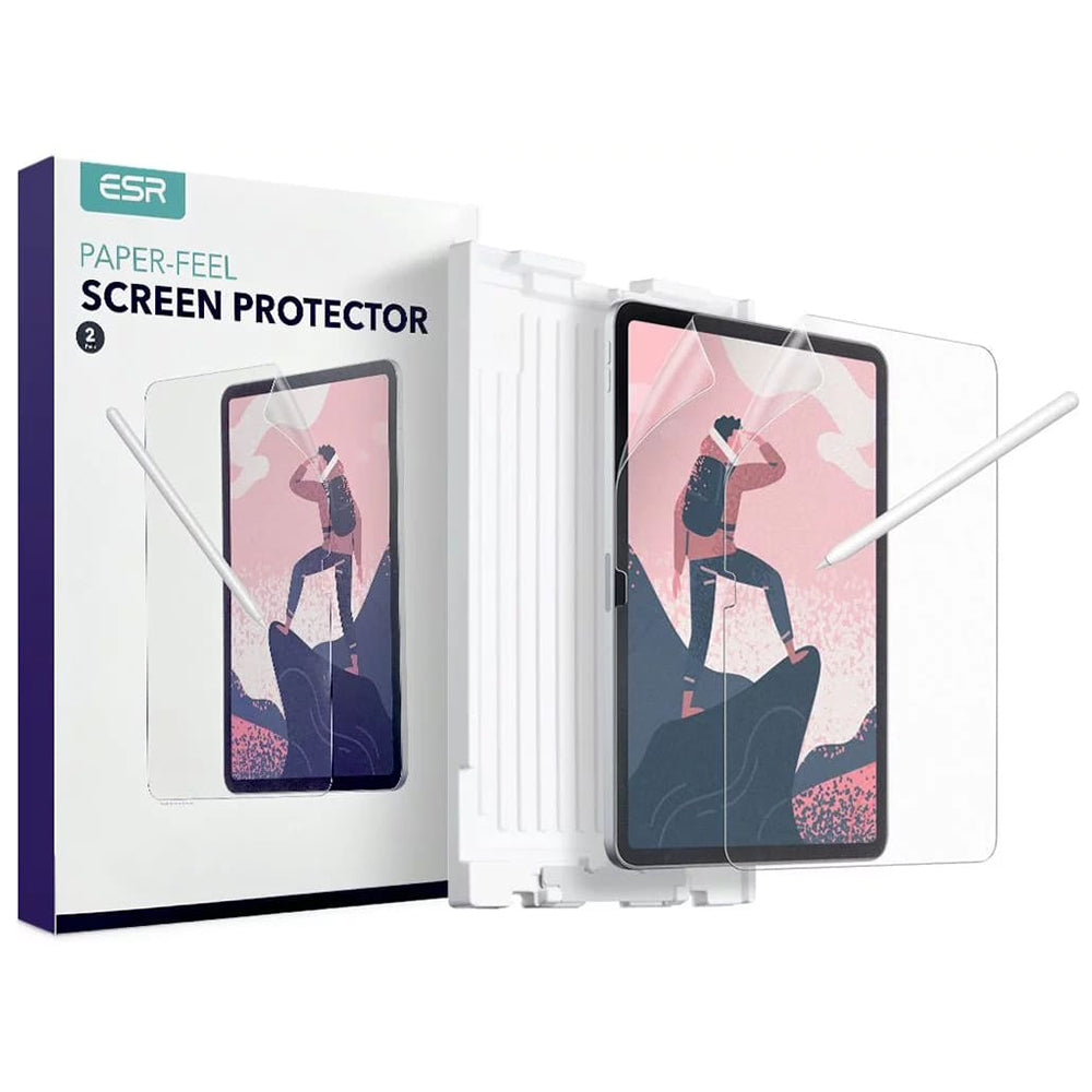 Pellicola Protettiva Schermo Matte ESR Paper Feel per Apple iPad (2025) / (2022), Plastica, Set 2 pezzi