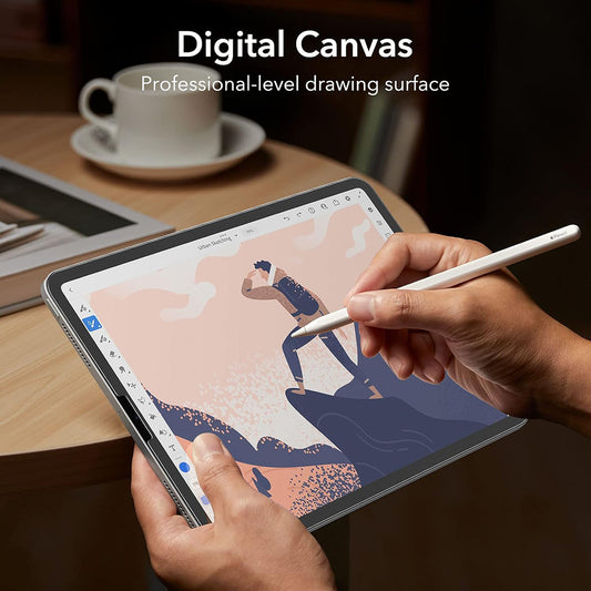 Pellicola Protettiva Schermo Matte ESR Paper Feel per Apple iPad Pro 12.9 (2022) / Pro 12.9 (2021) / Pro 12.9 (2020), Plastica, Set 2 pezzi
