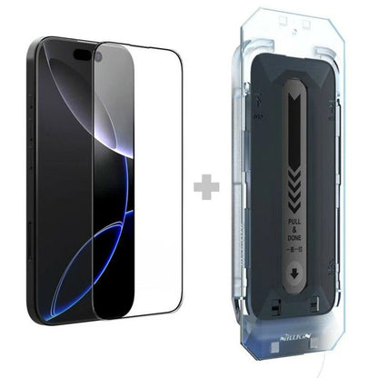 Nillkin CP+ Pro Screen Protector with Applicator for Apple iPhone 16 Pro Max, Tempered Glass, Full Glue, Black