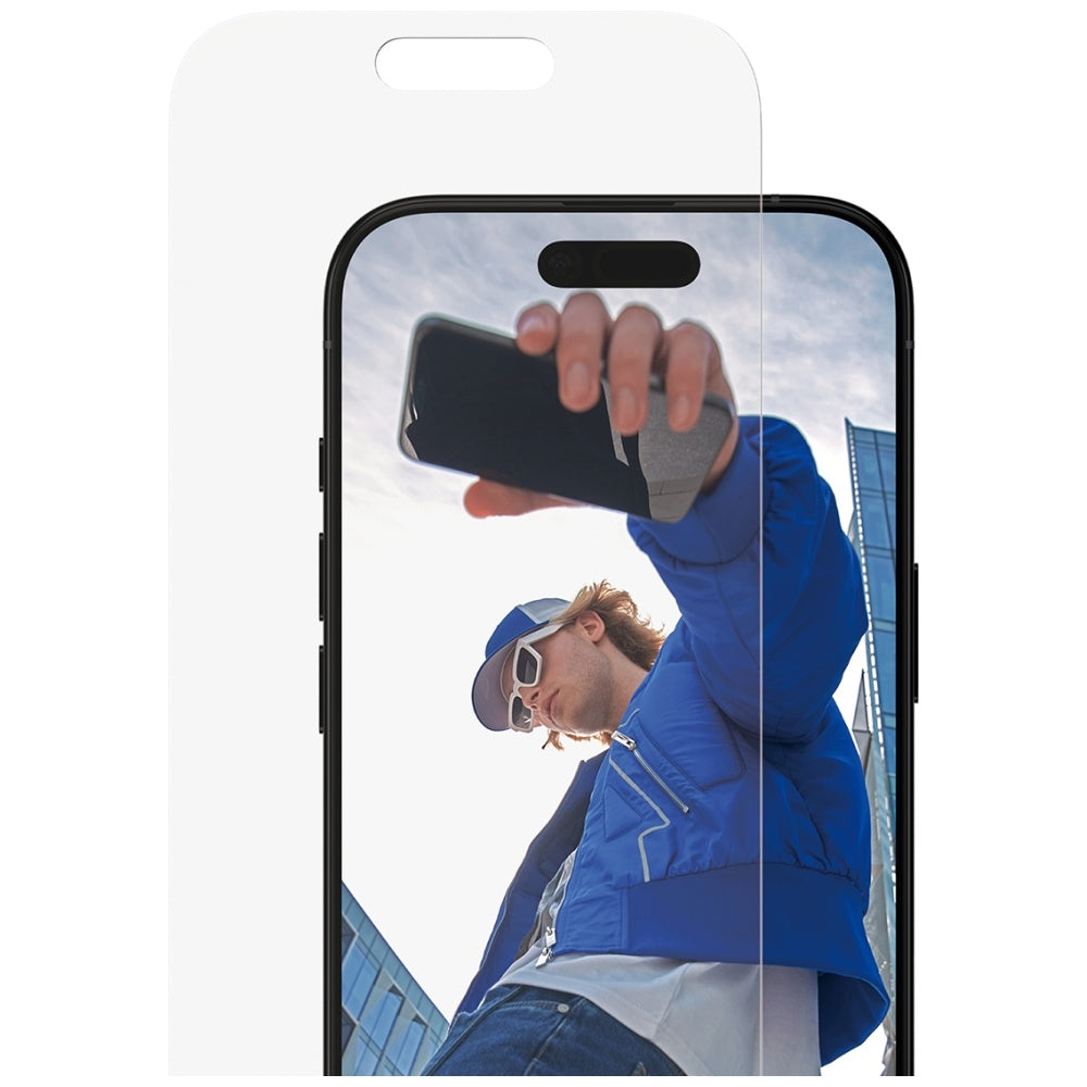 Pellicola Protettiva Schermo PanzerGlass Classic Fit EasyAligner per Apple iPhone 17 / 16 Pro, Vetro Temperato, Full Glue