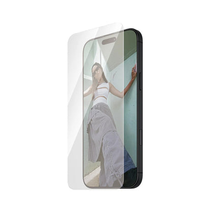 Pellicola Protettiva Schermo PanzerGlass Safe. Ultra-Wide Fit per Apple iPhone 16 Pro, Vetro Temperato, Full Glue.