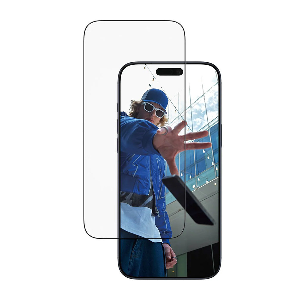 Pellicola Protettiva Schermo PanzerGlass Ultra-Wide Fit EasyAligner per Apple iPhone 17 Pro Max, Vetro Temperato, Full Glue, Nera