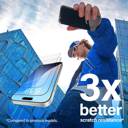 Pellicola Protettiva Schermo PanzerGlass Ultra-Wide Fit EasyAligner per Samsung Galaxy S24 Ultra S928, Vetro Temperato, Full Glue, Nera