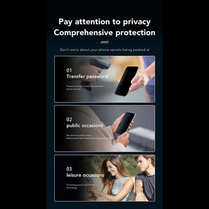 Anank 1X Reinforced 360 Privacy Screen Protector for Apple iPhone 15, Tempered Glass, Full Glue, 2.5D