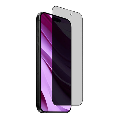 Pellicola protettiva per schermo Privacy Anank 2X Rinforzata per Apple iPhone 15, Vetro Temperato, Colla Completa, 2.5D