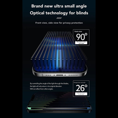 Pellicola protettiva per schermo Privacy Anank 2X Rinforzata per Apple iPhone 15, Vetro Temperato, Colla Completa, 2.5D