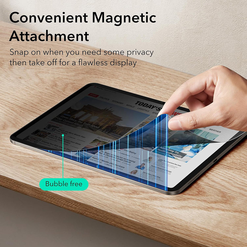 Foglio di protezione Schermo Privacy ESR Magnetic per Apple iPad Pro 13 (2024), Plastica