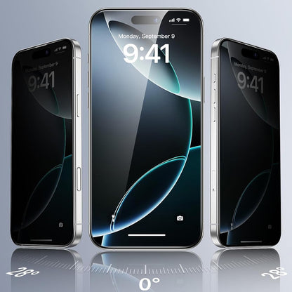 Pellicola Protettiva Privacy ESR per Apple iPhone 17 Pro Max, Vetro Temperato, Full Glue, Set 3 pezzi