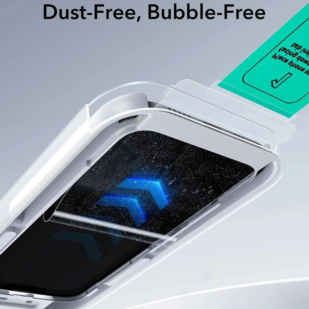 Pellicola protettiva per schermo Privacy ESR UltraFit Classic per Apple iPhone 18 Pro, Vetro temperato, Colla completa, Set da 3 pezzi