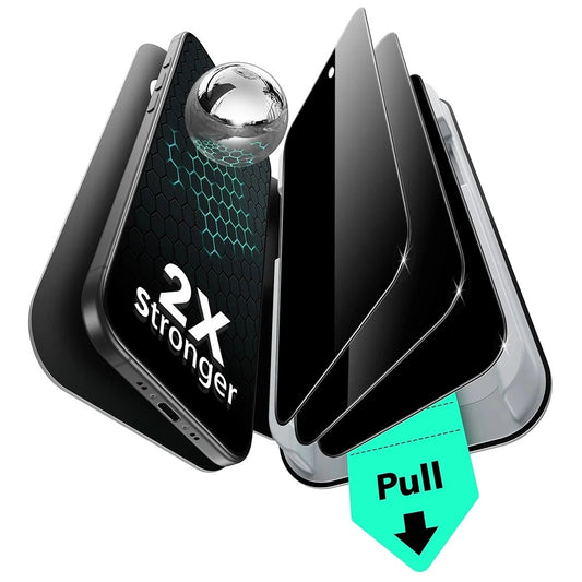Pellicola Protettiva Schermo Privacy ESR UltraFit per Apple iPhone 17 Air, Vetro Temperato, Full Glue, Set 3 pezzi