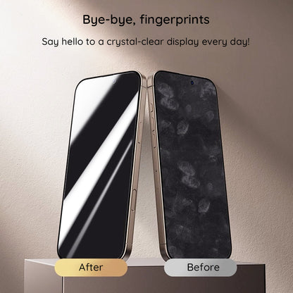 Pellicola Protettiva Privacy Guess per Apple iPhone 16 Pro Max, Vetro Temperato, Full Glue, 2.5D, GUTGP16XBOKGCIP