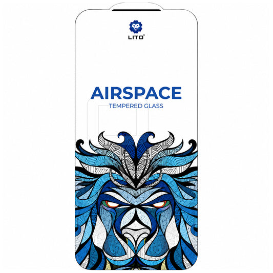 Pellicola protettiva per schermo Lito Airspace Border per Apple iPhone 18 Pro Max / 17 Pro Max, Vetro temperato, Full Glue