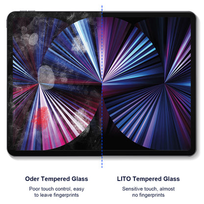 Pellicola protettiva per schermo Privacy Lito Classic per Apple iPad Air 13 (2026) / Pro 13 (2025), Vetro temperato, Full Glue, 2.5D