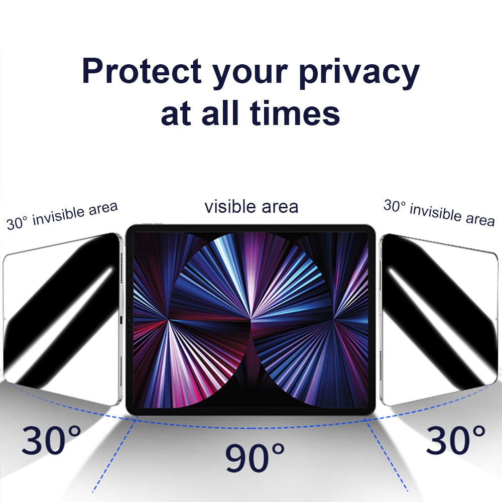 Pellicola protettiva per schermo Privacy Lito Classic per Apple iPad Air 13 (2026) / Pro 13 (2025), Vetro temperato, Full Glue, 2.5D