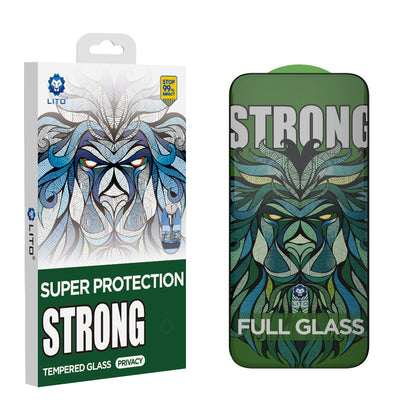 Pellicola Protettiva Schermo Privacy Lito D+ Max Strong per Apple iPhone 17 Pro, Vetro Temperato, Full Glue