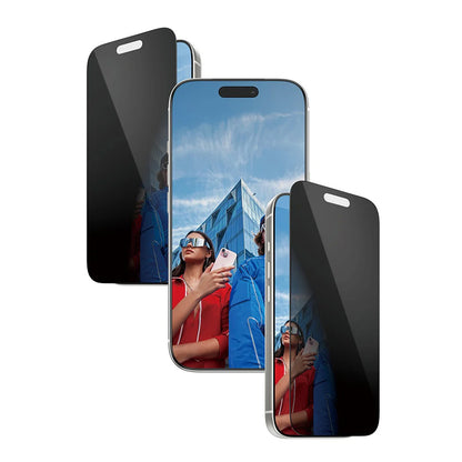 Pellicola protettiva Privacy Screen PanzerGlass Ultra-Wide Fit 2-Way EasyAligner per Apple iPhone 17 Pro, Vetro Temperato, Full Glue