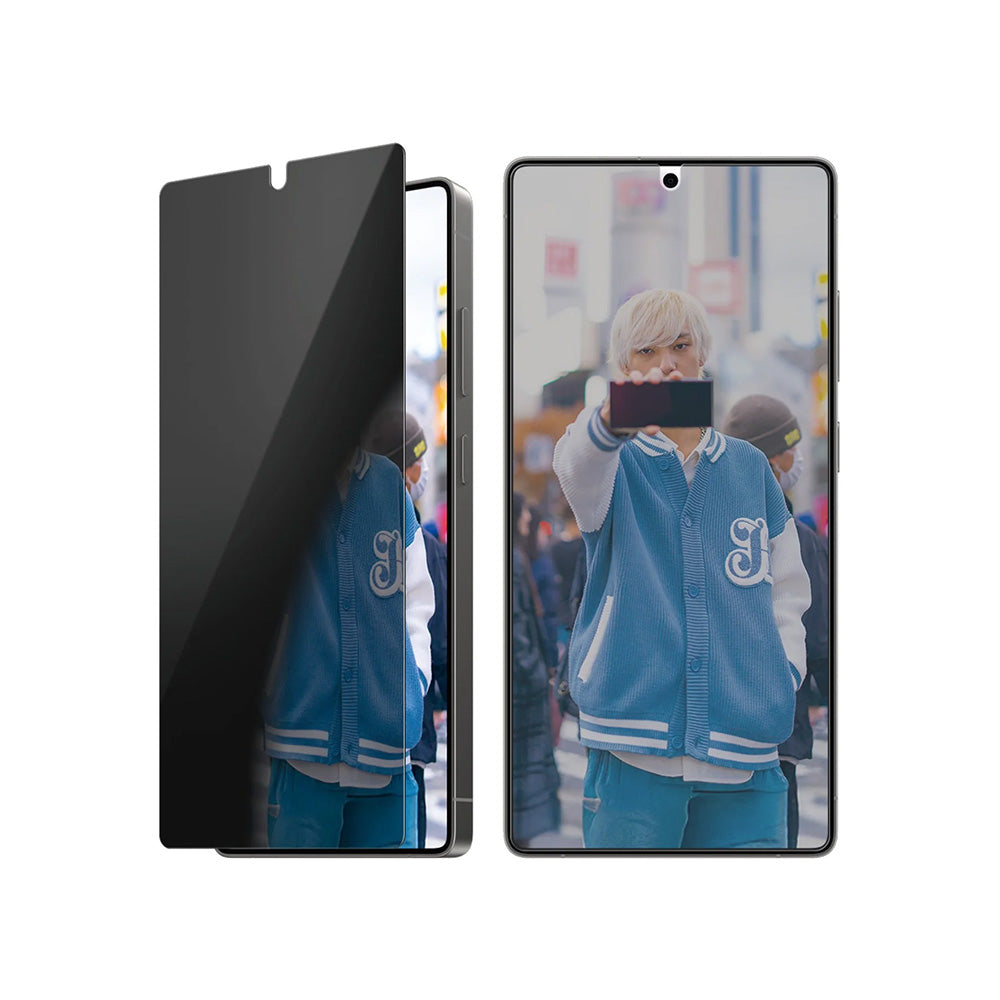 Pellicola Protettiva Schermo Privacy PanzerGlass Ultra-Wide Fit per Samsung Galaxy S25 Ultra S938, Vetro Temperato, Full Glue