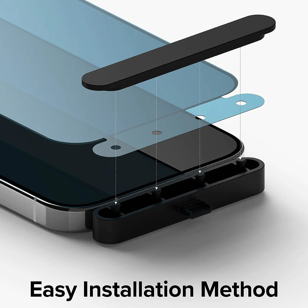 Pellicola Protettiva Privacy Ringke per Apple iPhone 15 Pro, Vetro Temperato, Full Glue