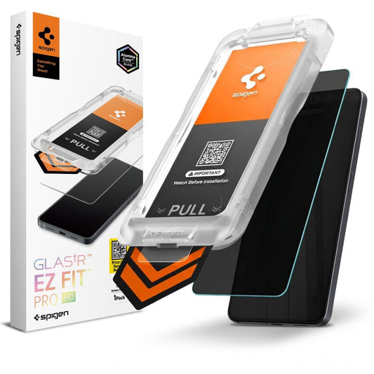Pellicola Protettiva Privacy Spigen GlastR EZ FIT Pro HD per Samsung Galaxy S26 Plus S947, Vetro Temperato, Full Glue AGL11087