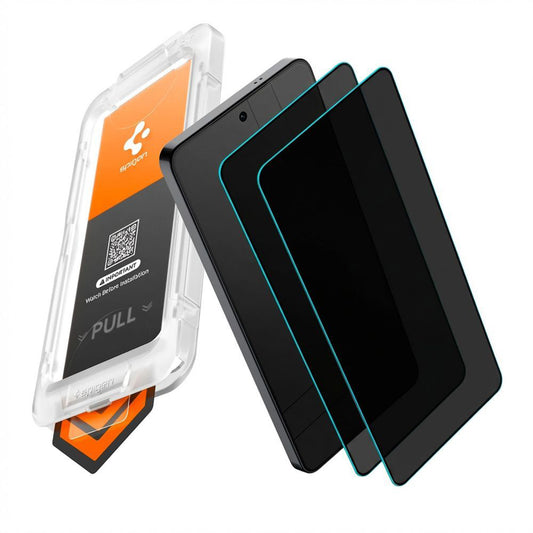 Pellicola Protettiva Schermo Privacy Spigen GlastR EZ FIT Pro HD per Samsung Galaxy S26 Plus S947, Vetro Temperato, Full Glue, Set 2 pezzi AGL11085