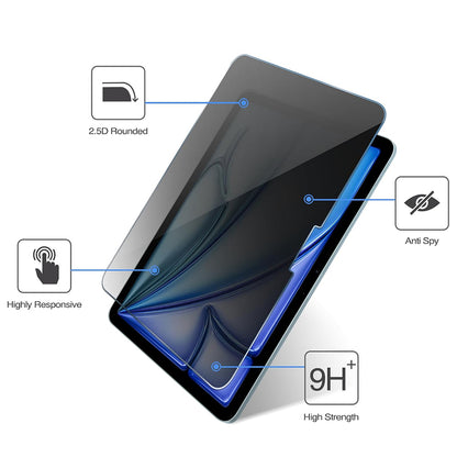 Pellicola protettiva per schermo Privacy Techsuit ArmorGlass CrystalHD per Apple iPad 10.2 (2021), Vetro temperato, Full Glue, Set 2 pezzi