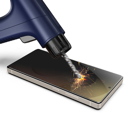 Pellicola Protettiva Schermo Privacy Techsuit TitanGlass CrystalHD per Samsung Galaxy S26 Plus S947, Vetro Temperato, Full Glue
