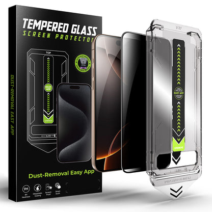 Pellicola protettiva per schermo Privacy Techsuit TitanGlass per Apple iPhone 14 Plus / 13 Pro Max, Vetro temperato, Full Glue