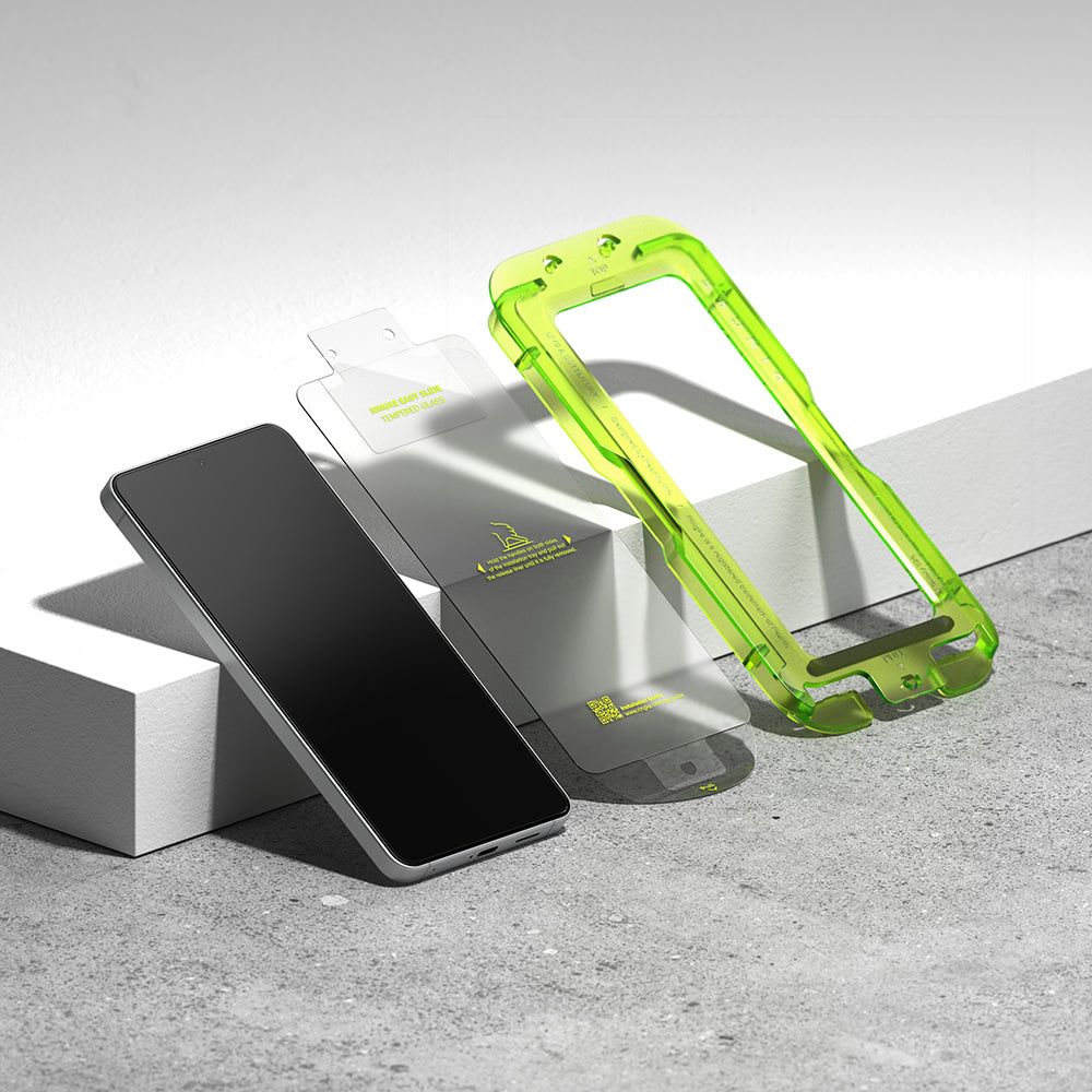 Pellicola protettiva Schermo Ringke Easy Slide per Samsung Galaxy S26 S942, Vetro Temperato, Full Glue, Set 2 pezzi