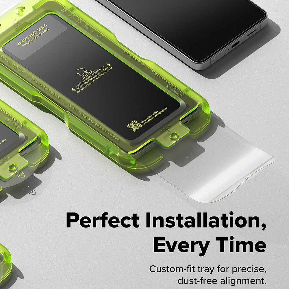 Pellicola protettiva Schermo Ringke Easy Slide per Samsung Galaxy S26 S942, Vetro Temperato, Full Glue, Set 2 pezzi